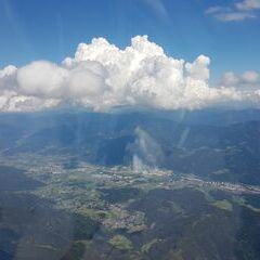 Flugwegposition um 13:32:37: Aufgenommen in der Nähe von Gemeinde Thörl, Österreich in 2833 Meter